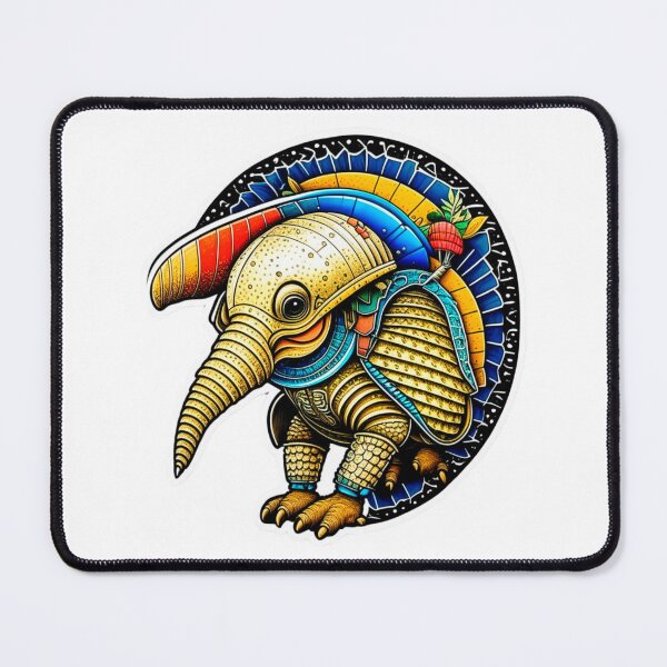 Item preview, The rococopunk armadillo sticker designed and sold by spoo-art.