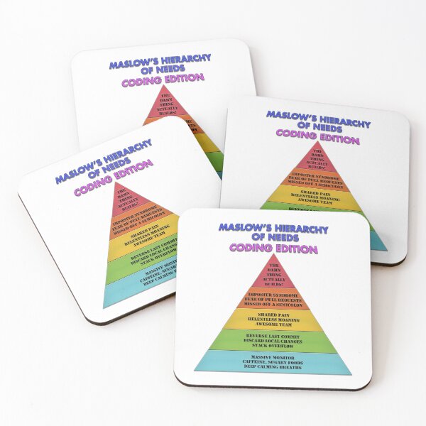 Item preview, Maslow's Heirarchy of needs - Coding Edition designed and sold by AbsurdiaLabs.