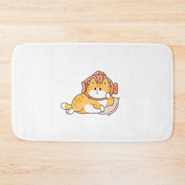 Item preview, Fat Lazy Cute Cat Lying down - Taiyaki designed and sold by sleepycharis.