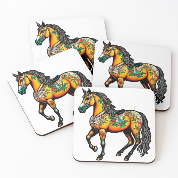 Item preview, The rococopunk Tennessee Walking Horse sticker designed and sold by spoo-art.