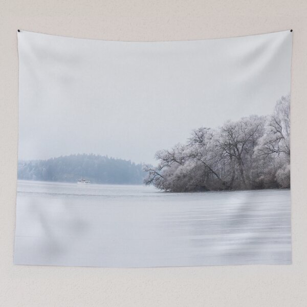 Item preview, Old Ferry in Winter Landscape designed and sold by Nicklas81.