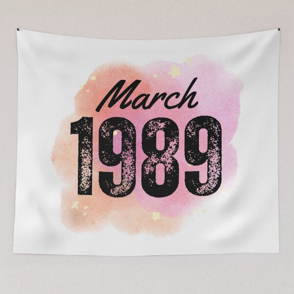 Item preview, March 1989 Birthday designed and sold by NumbersFort.