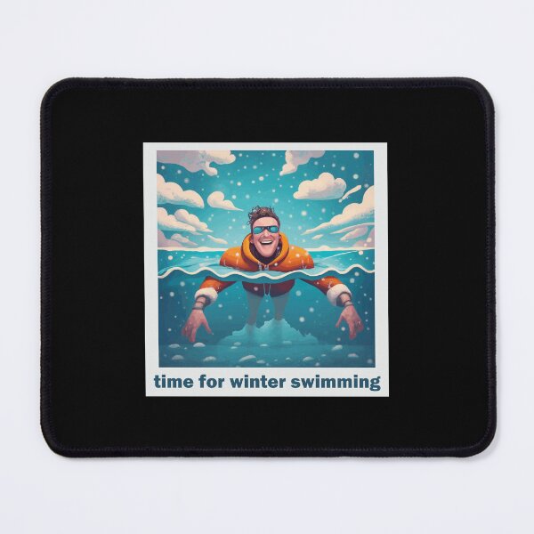 Item preview, Winter Swimming - Men in the cold water designed and sold by kreafox.