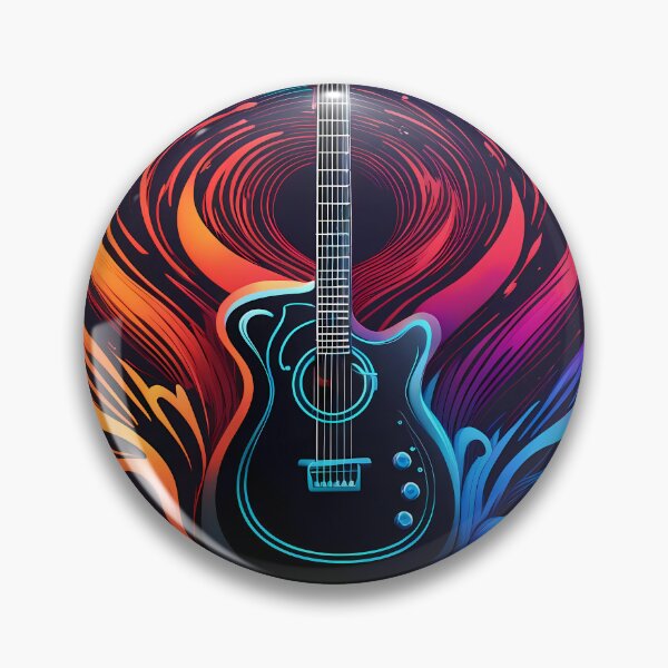 Item preview, Guitar colorful logo designed and sold by Salimgor Hangaround Music.