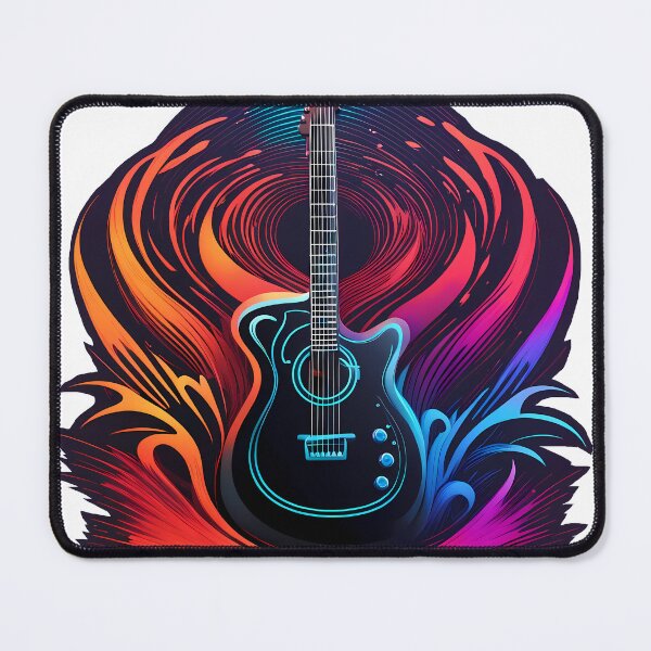 Item preview, Guitar colorful logo designed and sold by Salimgor Hangaround Music.