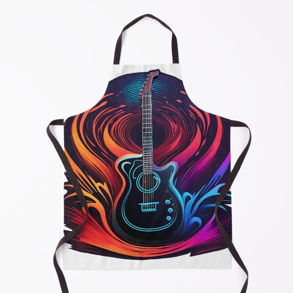Item preview, Guitar colorful logo designed and sold by Salimgor Hangaround Music.