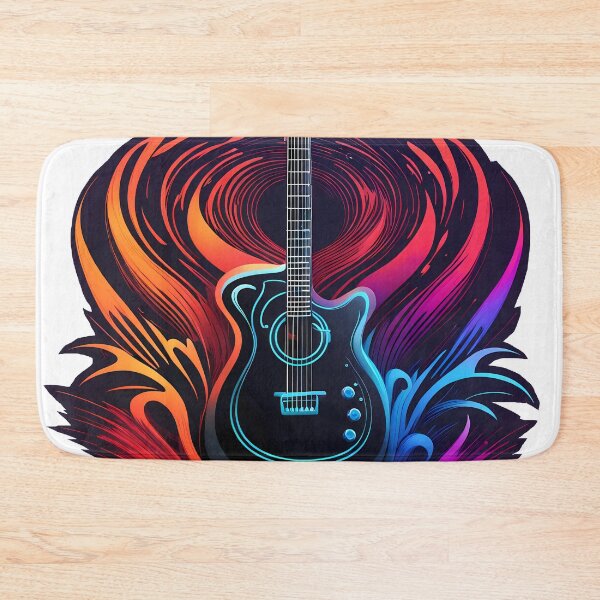 Item preview, Guitar colorful logo designed and sold by Salimgor Hangaround Music.