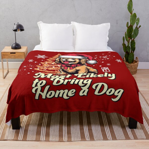 Item preview, Most Likely to Bring Home a Dog - Family Christmas - Merry Christmas designed and sold by ArtProjectShop.