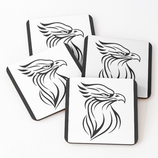 Item preview, eagle bird drawing black line white black minimalism eagle bird drawing black line white black minimalism T-shirt with eagle pattern, beautiful dress, birds on the bed linen designed and sold by gulka8.