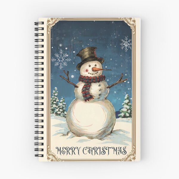 Item preview, Vintage Snowmans Greeting Card: Merry Christmas designed and sold by EmeraldeaDesign.