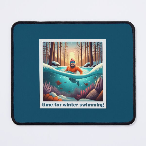 Item preview, Winter Swimming - Men in the cold water designed and sold by kreafox.