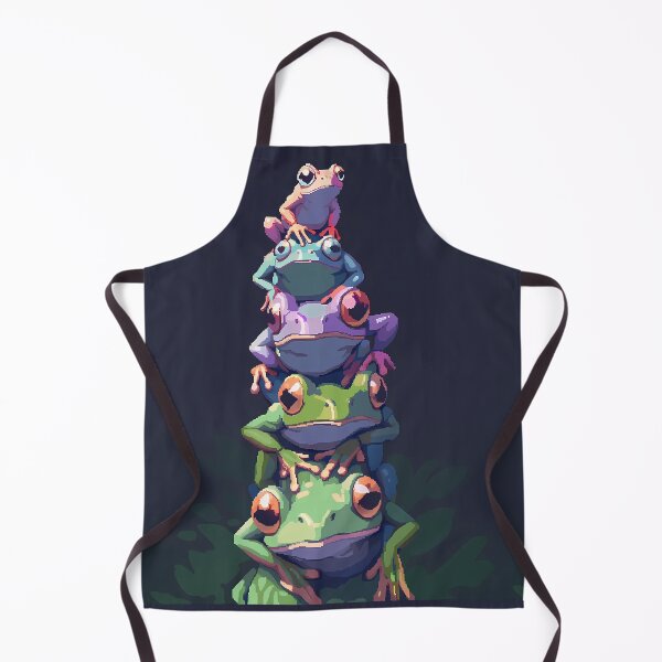 Item preview, Stack of Frogs- Pixel art designed and sold by octoboobs.