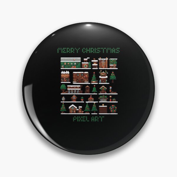 Item preview, Merry Christmas pixel art game tree family designed and sold by STRAVOY.