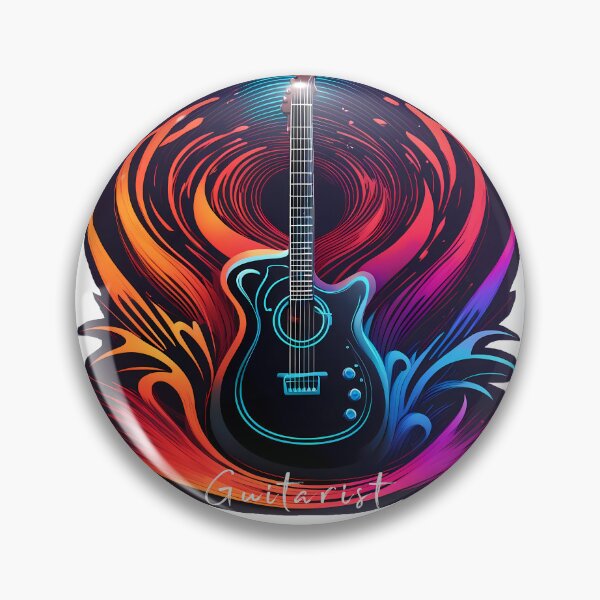 Item preview, Guitar colorful logo guitarist font designed and sold by Salimgor Hangaround Music.