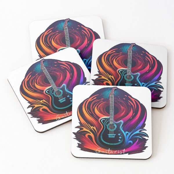 Item preview, Guitar colorful logo guitarist font designed and sold by Salimgor Hangaround Music.