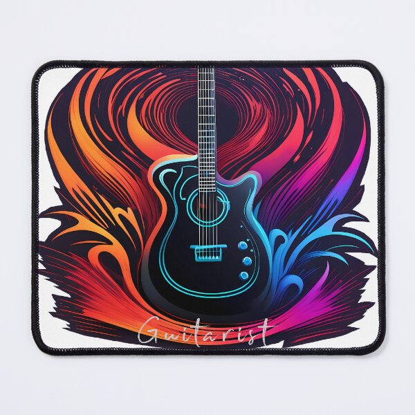 Item preview, Guitar colorful logo guitarist font designed and sold by Salimgor Hangaround Music.