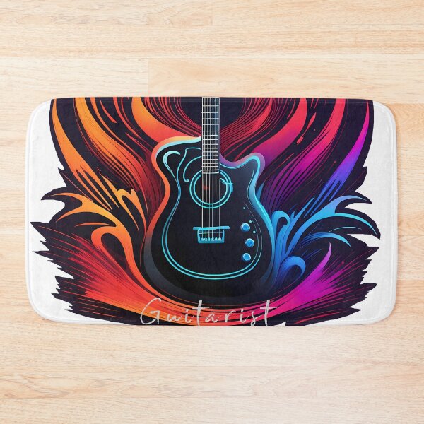Item preview, Guitar colorful logo guitarist font designed and sold by Salimgor Hangaround Music.