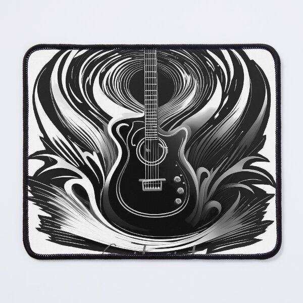Item preview, Guitar black/white logo guitarist font designed and sold by Salimgor Hangaround Music.