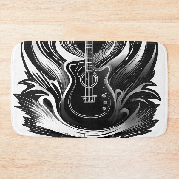 Item preview, Guitar black/white logo guitarist font designed and sold by Salimgor Hangaround Music.