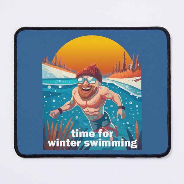 Item preview, Winter Swimming - Men in the cold water designed and sold by kreafox.