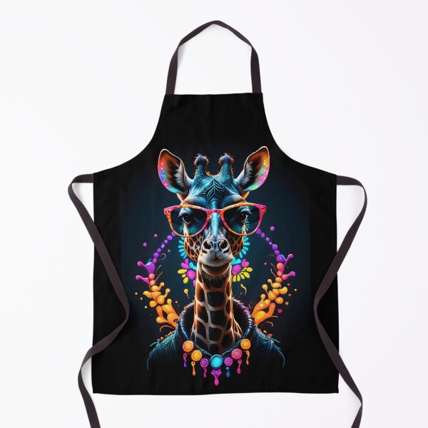 Item preview, Giraffe with glasses, color art illustration designed and sold by Niktarka.