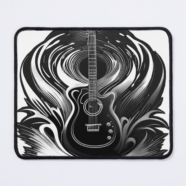 Item preview, Guitar black/white logo designed and sold by Salimgor Hangaround Music.