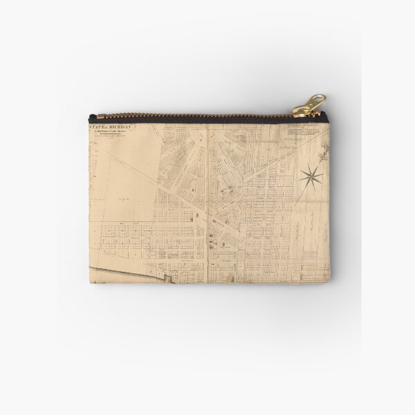 Item preview, Vintage Map of Detroit MI (1835)` designed and sold by BravuraMedia.