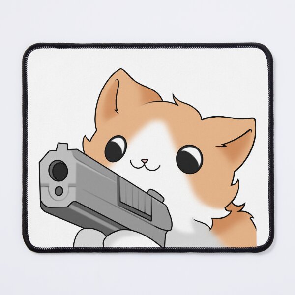Item preview, Cat with a gun designed and sold by natlouise313.