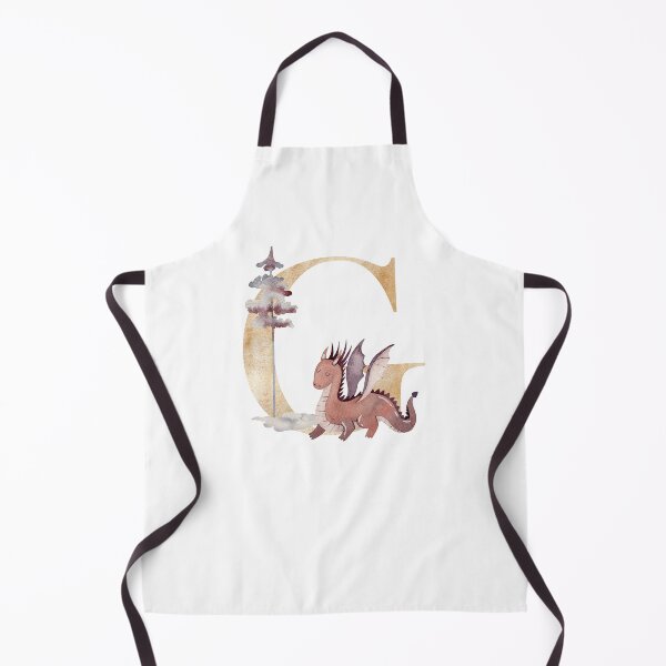 Item preview, Watercolor letter G with dragon.  designed and sold by tapilipa.