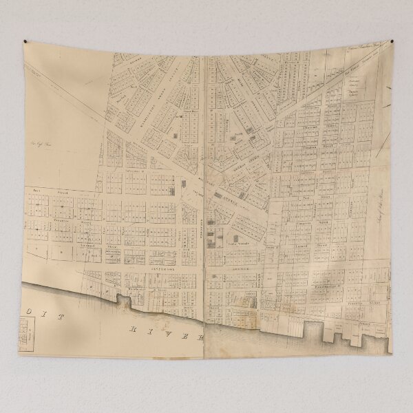Item preview, Vintage Map of Detroit MI (1835)` designed and sold by BravuraMedia.