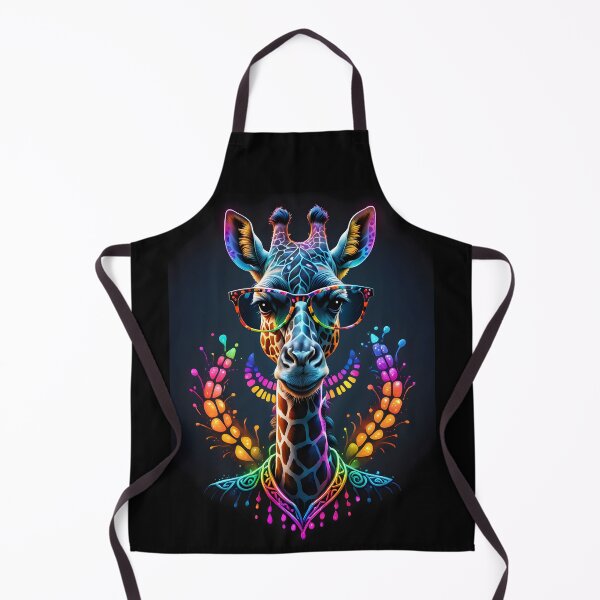 Item preview, Giraffe with glasses, color art illustration designed and sold by Niktarka.