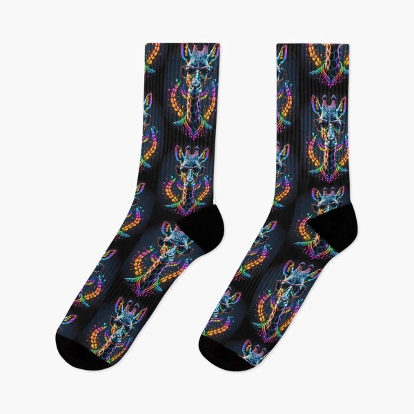 Item preview, Giraffe with glasses, color art illustration designed and sold by Niktarka.