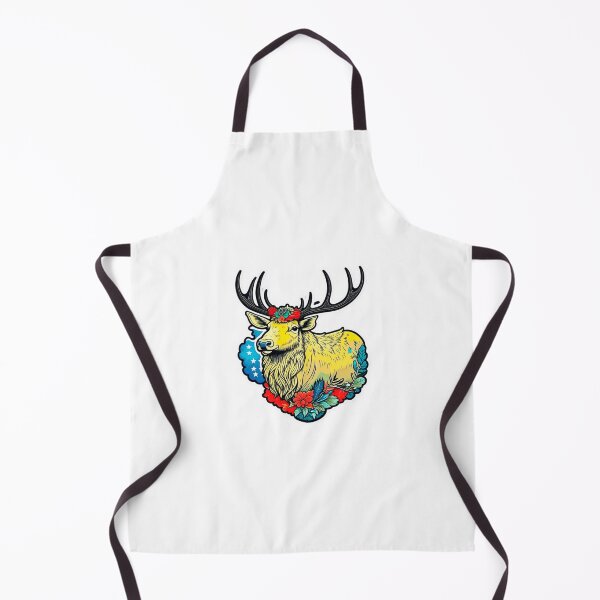 Item preview, The rococopunk American Elk sticker designed and sold by spoo-art.
