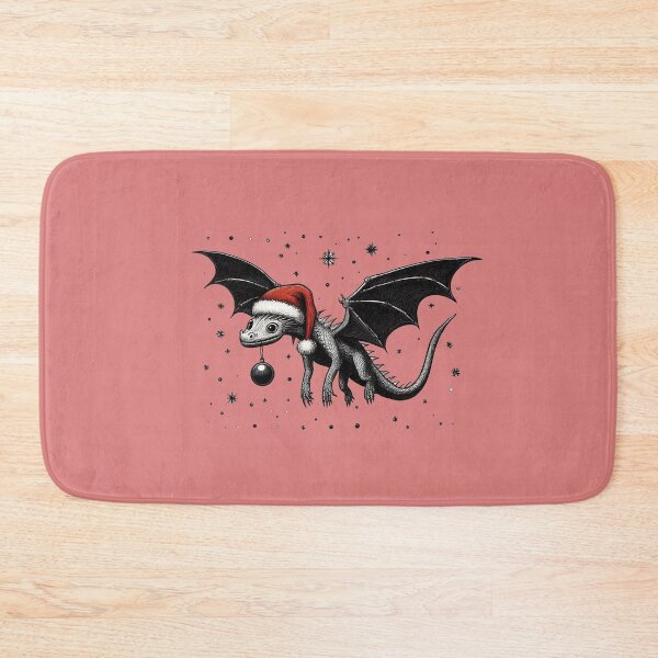 Item preview, Neo gothic Dragon in Santa Hat designed and sold by PickledjoArt.