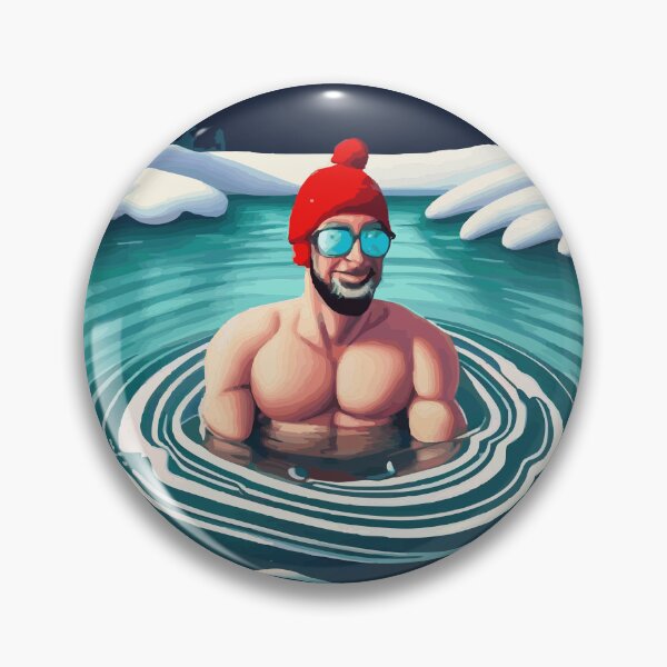 Item preview, Winter Swimming - Men in the cold water designed and sold by kreafox.