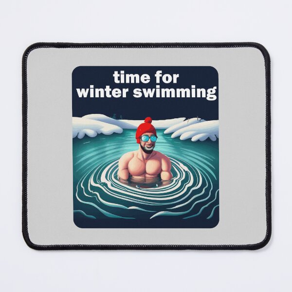 Item preview, Winter Swimming - Men in the cold water designed and sold by kreafox.