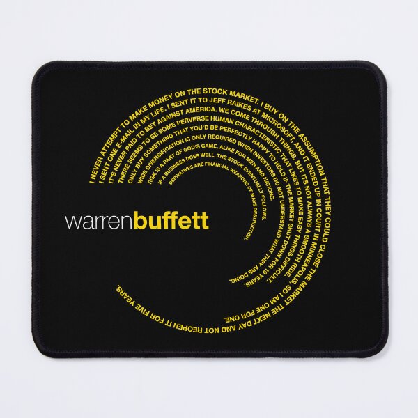 Item preview, Warren Buffett famous quotes poster [gold] designed and sold by CMYKStudio.