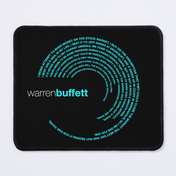 Item preview, Warren Buffett famous quotes poster [aqua] designed and sold by CMYKStudio.