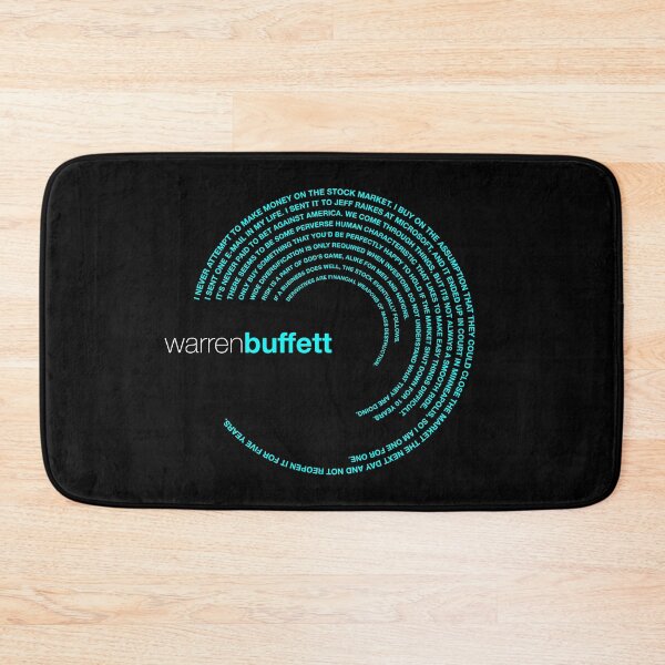 Item preview, Warren Buffett famous quotes poster [aqua] designed and sold by CMYKStudio.