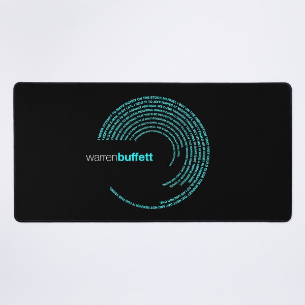 Item preview, Warren Buffett famous quotes poster [aqua] designed and sold by CMYKStudio.