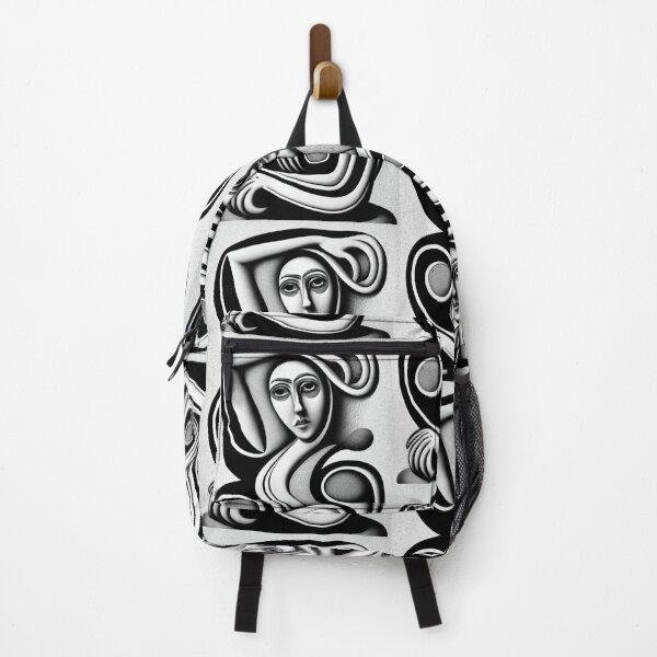 Item preview, woman picture white black black line picasso style designed and sold by gulka8.