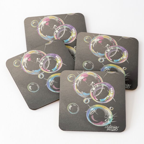 Item preview, Bubbles Black Paper designed and sold by Alicia Lamont.