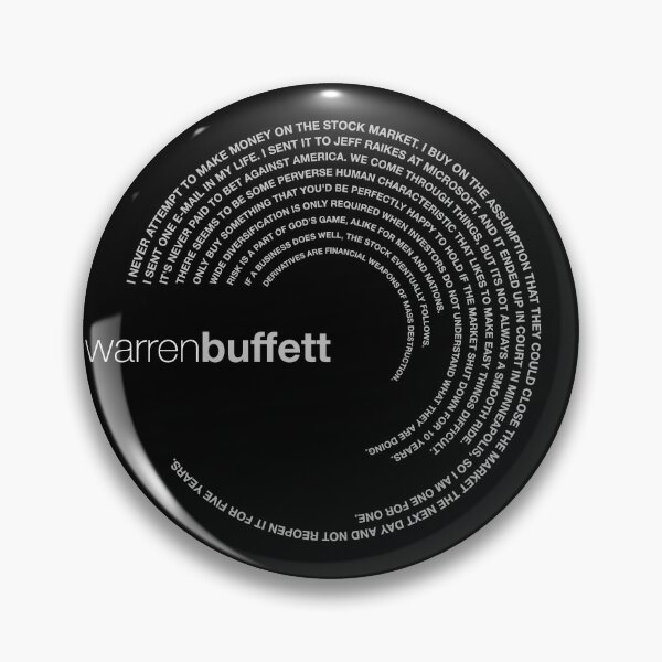 Item preview, Warren Buffett famous quotes poster [silver] designed and sold by CMYKStudio.