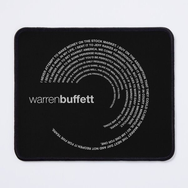 Item preview, Warren Buffett famous quotes poster [silver] designed and sold by CMYKStudio.