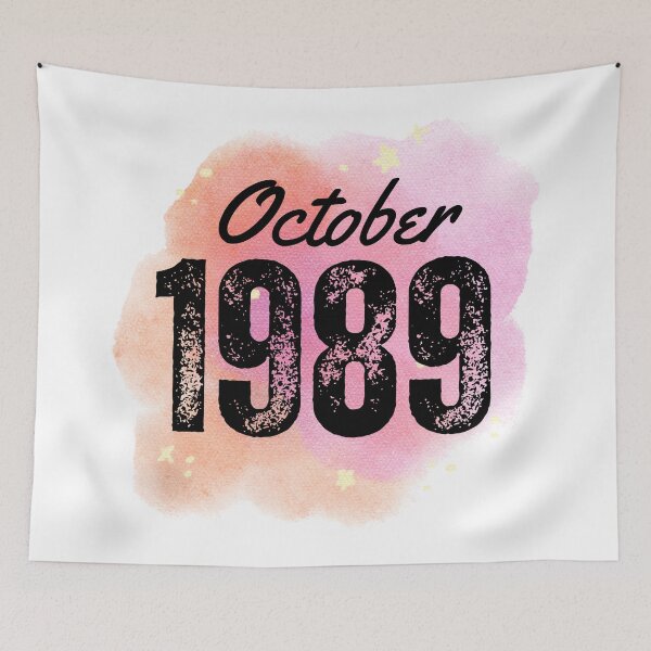 Item preview, October 1989 Birthday designed and sold by NumbersFort.