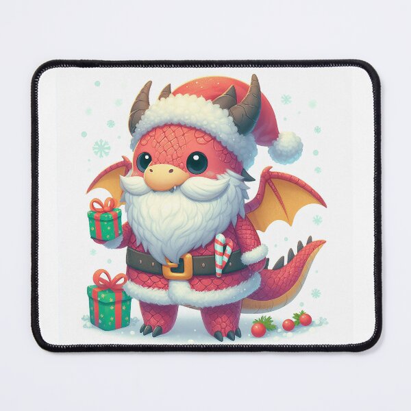 Item preview, Cute Dragon Santa designed and sold by PickledjoArt.