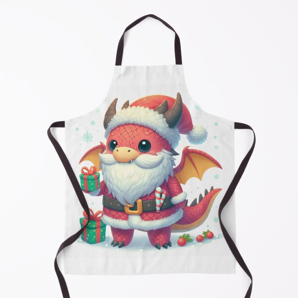 Item preview, Cute Dragon Santa designed and sold by PickledjoArt.