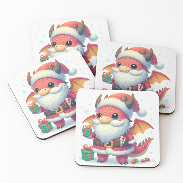 Item preview, Cute Dragon Santa designed and sold by PickledjoArt.
