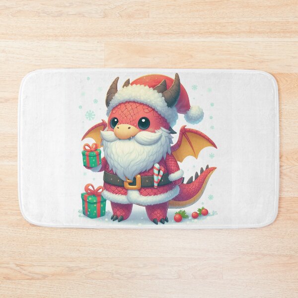 Item preview, Cute Dragon Santa designed and sold by PickledjoArt.