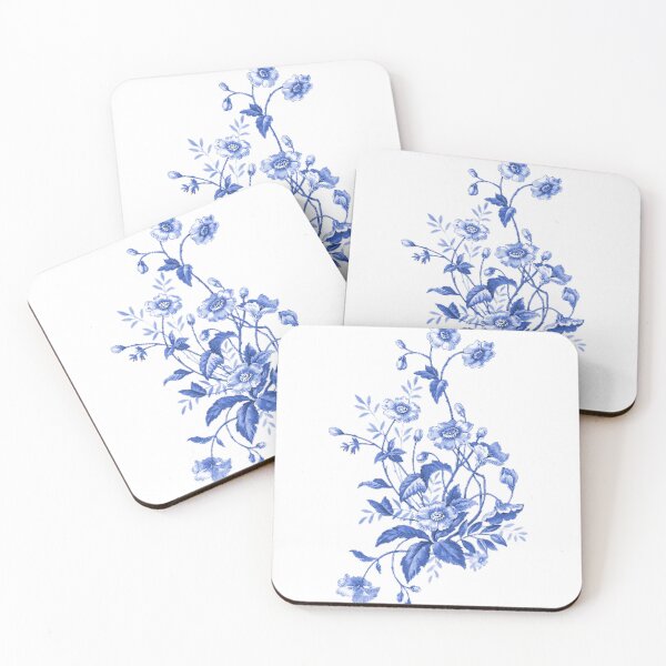 Item preview, Blue Flowers Stickers designed and sold by lachataigne.